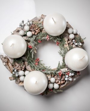 Adventný veniec prírodný